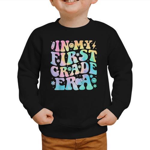 In My First Grade Era Girl Tie Dye 1st Grade Back To School Graphic Toddler Sweatshirt - Savourry