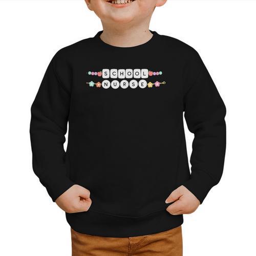 Friendship Bracelet School Nurse Appreciation Back To School Graphic Toddler Sweatshirt - Savourry