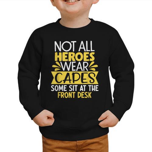 Front Office Desk Administrator Back To School Reception Graphic Toddler Sweatshirt - Savourry