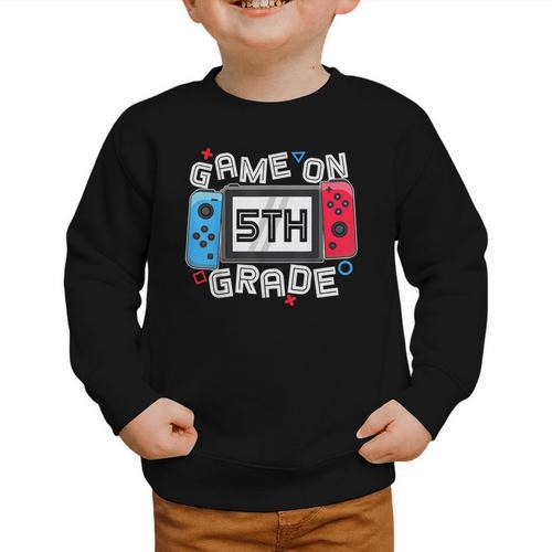 Game On 5th Grade Back To School Video Gamer Boys Kids Graphic Toddler Sweatshirt - Savourry