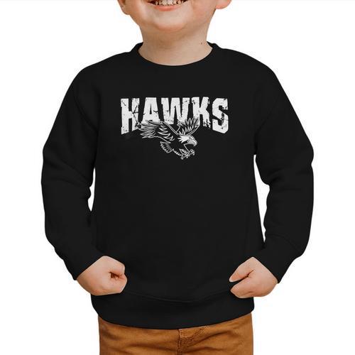 Hawks Back To School Spirit Graphic Toddler Sweatshirt - Savourry