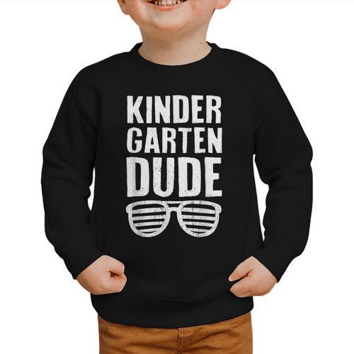 Kindergarten Dude First Day Back To School Boys Kids Graphic Toddler Sweatshirt - Savourry