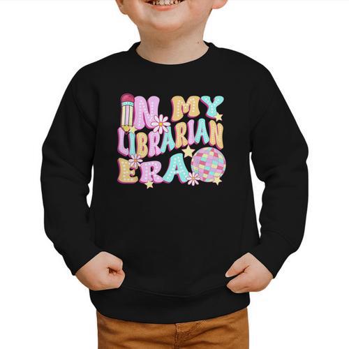 In My Librarian Era Cool Back To School Outfit Girl Women Graphic Toddler Sweatshirt - Savourry