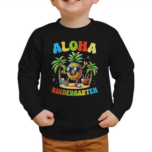 Pinapple Beach Back To School Day Aloha Kindergarten Graphic Toddler Sweatshirt - Savourry
