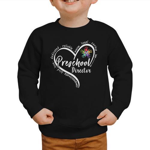 Preschool Director Assistant Back To School Daycare Thank Graphic Toddler Sweatshirt - Savourry