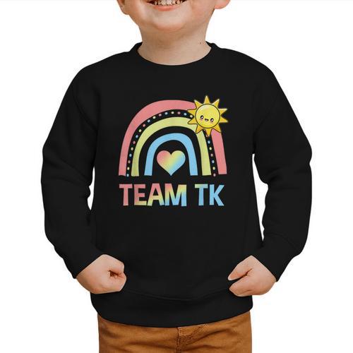 Retro Team TK Back To School Transitional Kindergarten Graphic Toddler Sweatshirt - Savourry
