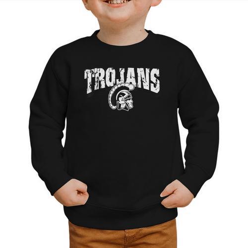Trojan Back To School Spirit Graphic Toddler Sweatshirt - Savourry