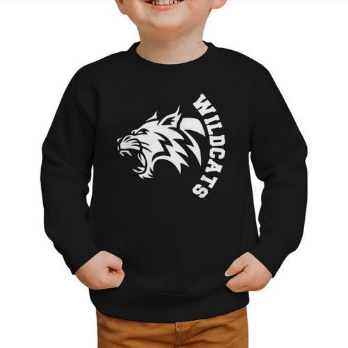 Wildcats High School Spirit Fan Team Back To School Graphic Toddler Sweatshirt - Savourry