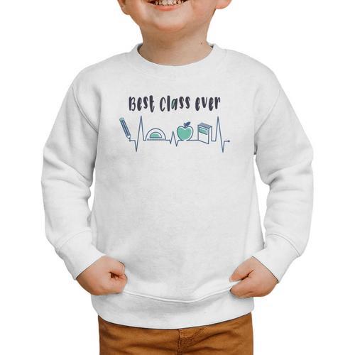 Best Class Ever Back To School Happy Graduation Graphic Toddler Sweatshirt - Savourry