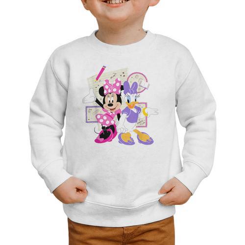 Disney Minnie & Daisy Back To School Best Friends BFFs Graphic Toddler Sweatshirt - Savourry