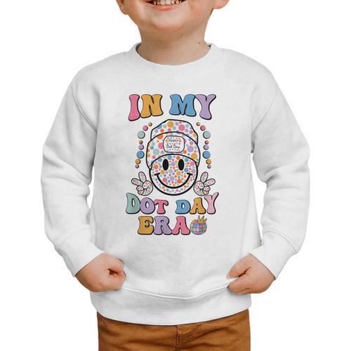 In My Dot Day Era Kids Boys Girls Dot Day Back To School Graphic Toddler Sweatshirt - Savourry