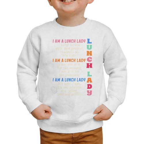I'm A Lunch Lady Back To School Cafeteria Worker Squad Graphic Toddler Sweatshirt - Savourry