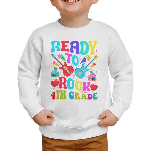 Im Ready To Rock 4th Grade Back To School 4th Grade Guitar Performance Graphic Toddler Sweatshirt - Savourry