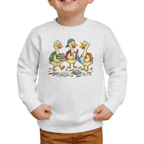 Kindergarten 1st Grade Goose Back To School Boys Graphic Toddler Sweatshirt - Savourry