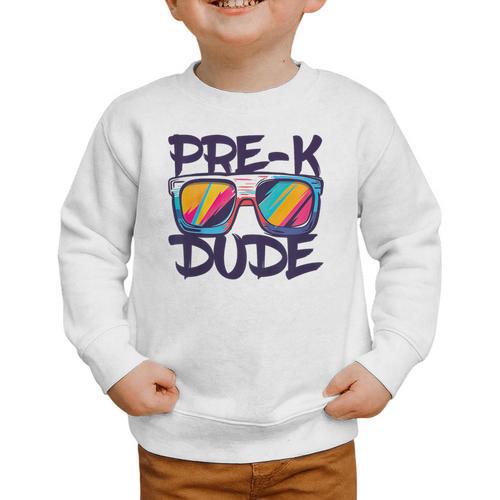 Pre-K Dude Shirt Graduation Back To School PreK Boy Girl Graphic Toddler Sweatshirt - Savourry