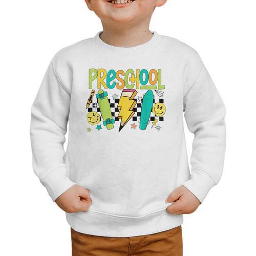 Preschool Skateboard Back To School Boy Girl Kid Graphic Toddler Sweatshirt - Savourry