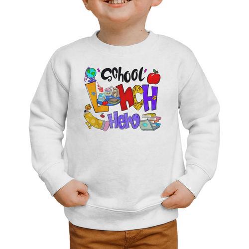 School Lunch Hero Cafeteria Squad Workers Back To School Graphic Toddler Sweatshirt - Savourry