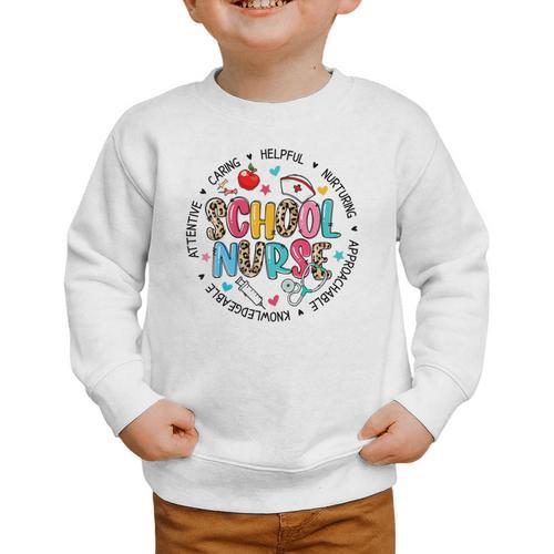 School Nurse Appreciation Back To School Nurse For Women Graphic Toddler Sweatshirt - Savourry