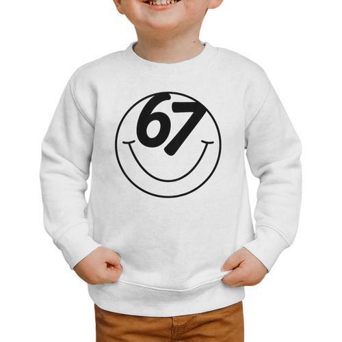 Six Seven Meme Viral Internet Sound 67 Back To School Graphic Toddler Sweatshirt - Savourry