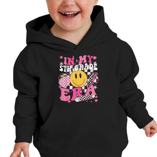 In My 5th Grade Era First Day Of School Back To School Retro Graphic Toddler Hoodie - Savourry