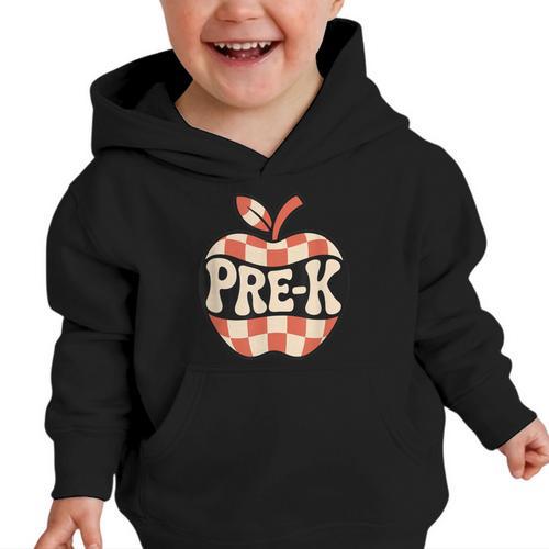 Back To School Retro Apple PRE-K Classroom Graphic Toddler Hoodie - Savourry