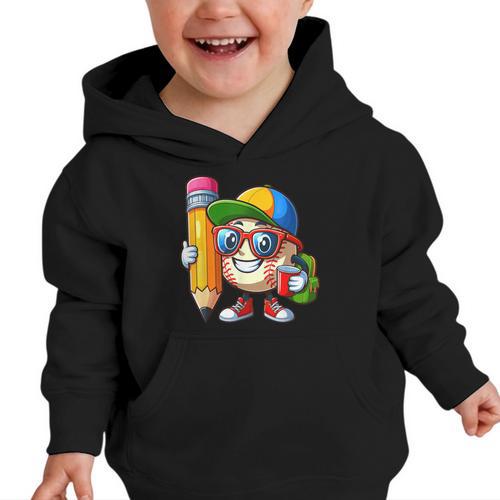 Baseball Lovers Pencil Back To School Kids Boys Girls Graphic Toddler Hoodie - Savourry