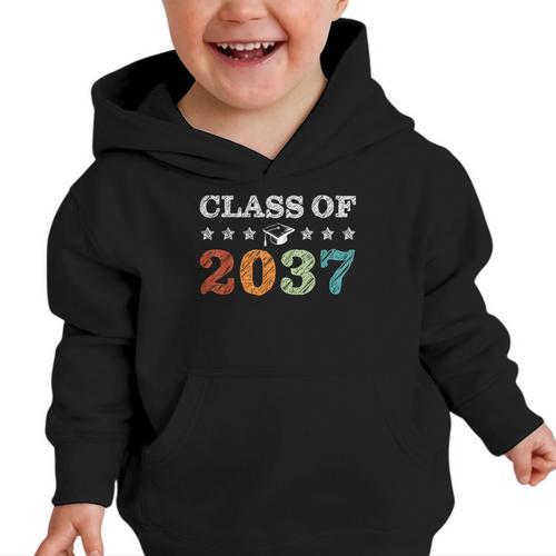 Class Of 2037 Grow With Me Back To School Pre-K 12th Grade Graphic Toddler Hoodie - Savourry