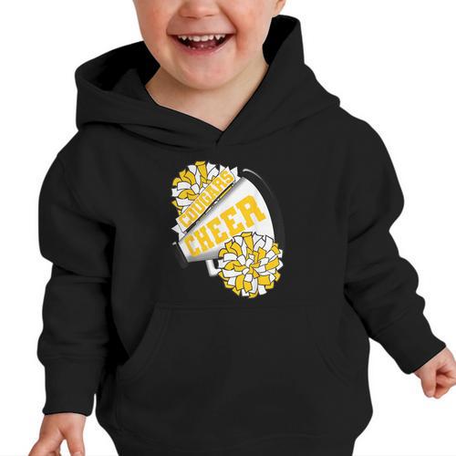 Cougars Cheer Back To School Cheerleading Spirit GY Graphic Toddler Hoodie - Savourry