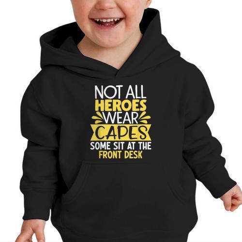 Front Office Desk Administrator Back To School Reception Graphic Toddler Hoodie - Savourry