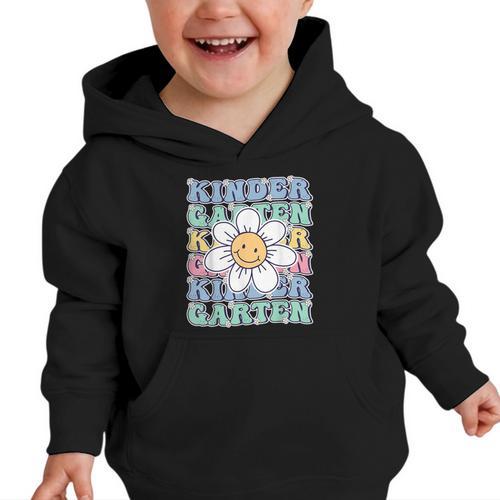 Groovy Kindergarten Back To School First Day Of Kindergarten Graphic Toddler Hoodie - Savourry