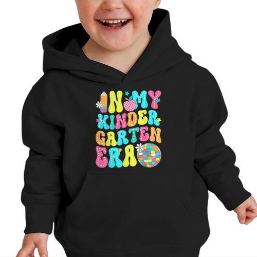 In My Kindergarten Era Groovy Back To School Graphic Toddler Hoodie - Savourry