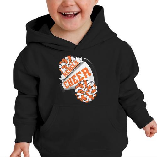 Rebels Cheer Back To School Cheerleading Spirit O Graphic Toddler Hoodie - Savourry