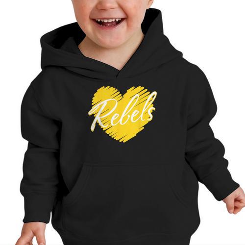 Rebels Heart Back To School Spirit GY Graphic Toddler Hoodie - Savourry
