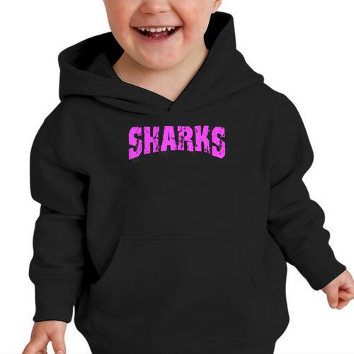 Sharks Back To School Spirit Pk Graphic Toddler Hoodie - Savourry