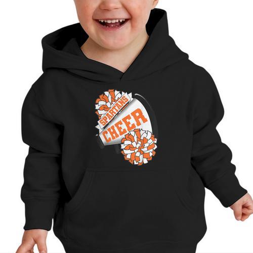 Spartans Cheer Back To School Cheerleading Spirit O Graphic Toddler Hoodie - Savourry