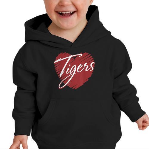 Tigers Heart Back To School Spirit M Graphic Toddler Hoodie - Savourry