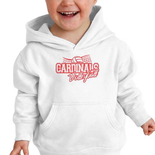 Cardinals Volleyball Back To School Spirit R Graphic Toddler Hoodie - Savourry