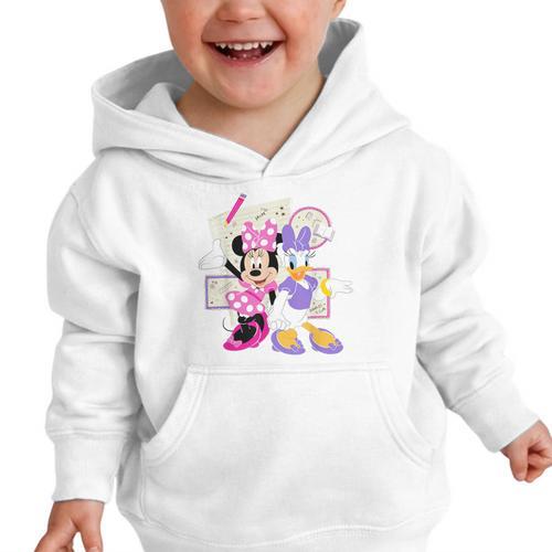 Disney Minnie & Daisy Back To School Best Friends BFFs Graphic Toddler Hoodie - Savourry