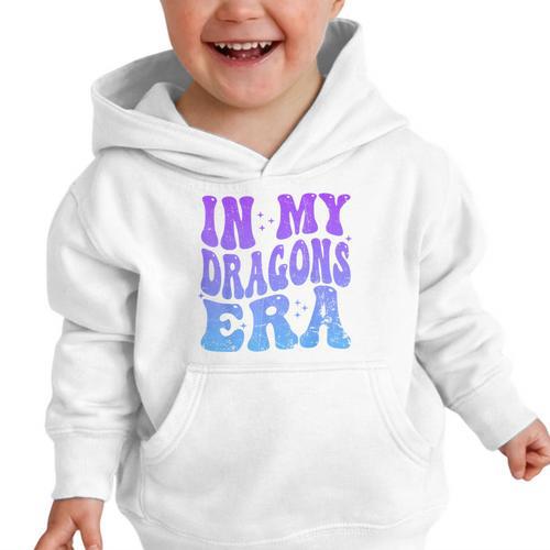 In My Dragons Era Back To School Spirit Game Retro Groovy Graphic Toddler Hoodie - Savourry