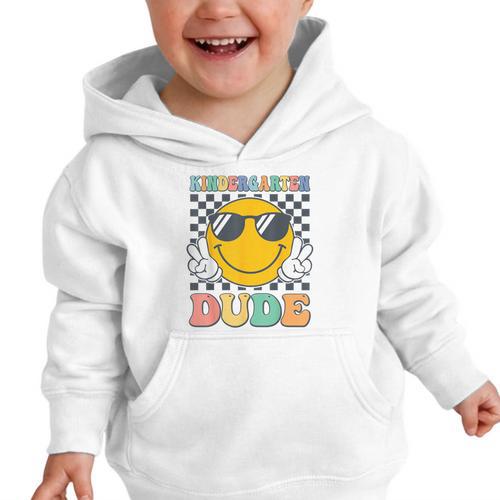 Kindergarten Dude First Day Of Kindergarten Back To School Graphic Toddler Hoodie - Savourry