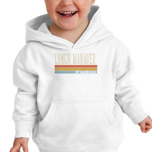 Lunch Manager Week Retro Vintage Back To School Day Premium Tri-Blend Graphic Toddler Hoodie - Savourry