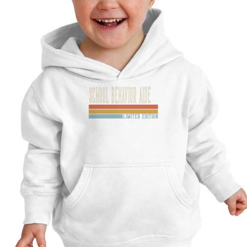 School Behavior Aide Week Retro Vintage Back To School Day Premium Tri-Blend Graphic Toddler Hoodie - Savourry