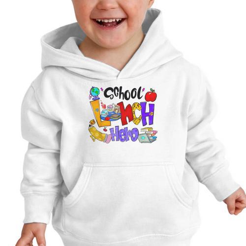 School Lunch Hero Cafeteria Squad Workers Back To School Graphic Toddler Hoodie - Savourry