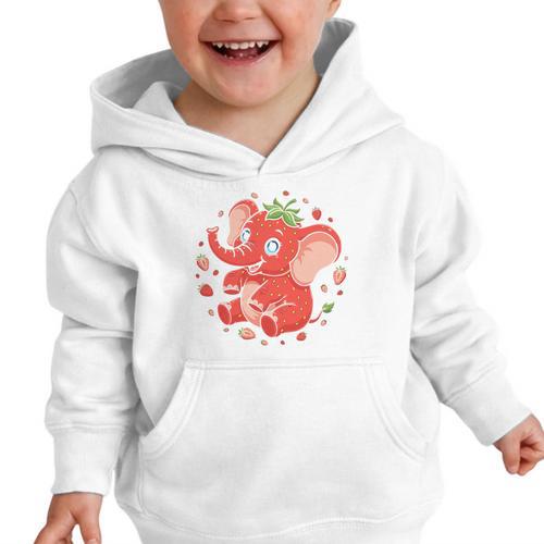 Strawberry Elephant Italian Brainrot Meme Back To School Premium Tri-Blend Graphic Toddler Hoodie - Savourry