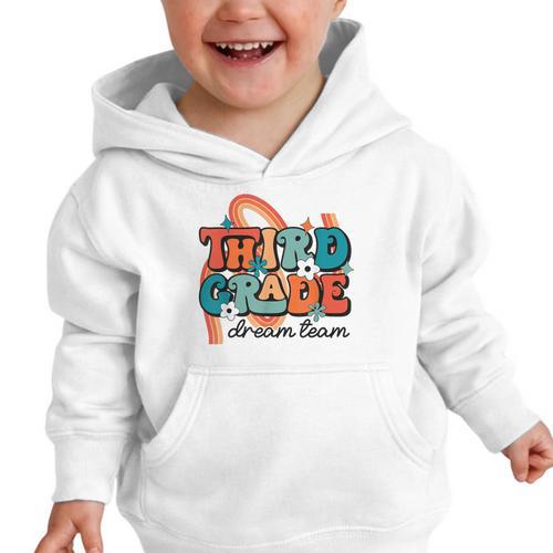 Third Grade Dream Team 1st Day Of 3rd Grade Back To School Graphic Toddler Hoodie - Savourry