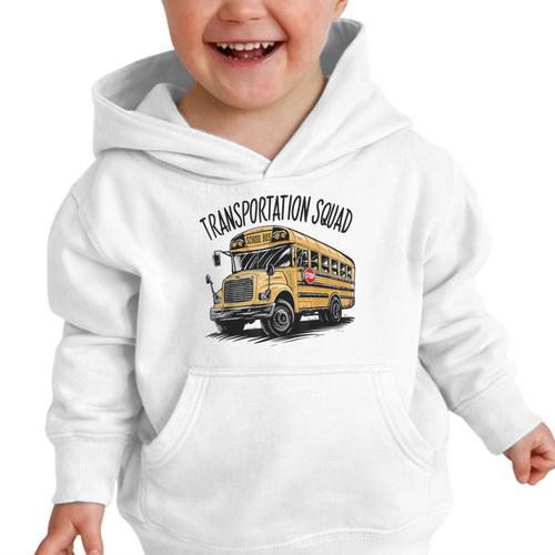 Transportation Squad Bus Drivers Back To School Graphic Toddler Hoodie - Savourry