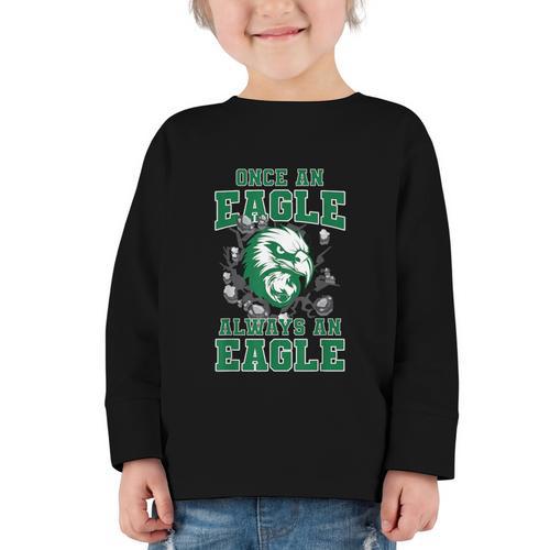 Always An Eagle Back To School Spirit G Graphic Toddler Long Sleeve Tee - Savourry