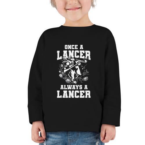 Always A Lancer Back To School Spirit Graphic Toddler Long Sleeve Tee - Savourry