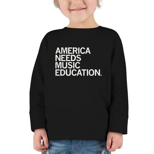 America Needs Music Education Advocacy Back To School Graphic Toddler Long Sleeve Tee - Savourry