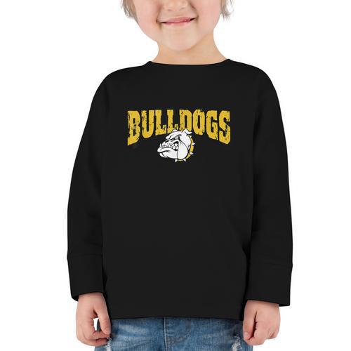 Bulldogs Back To School Spirit GY Graphic Toddler Long Sleeve Tee - Savourry